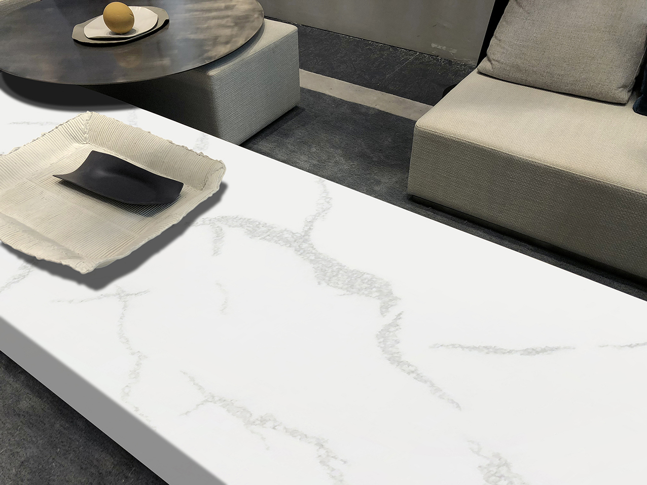 Calacatta Искусственный мрамор/Aritificial Marble Big Slab/Искусственная каменная мебель