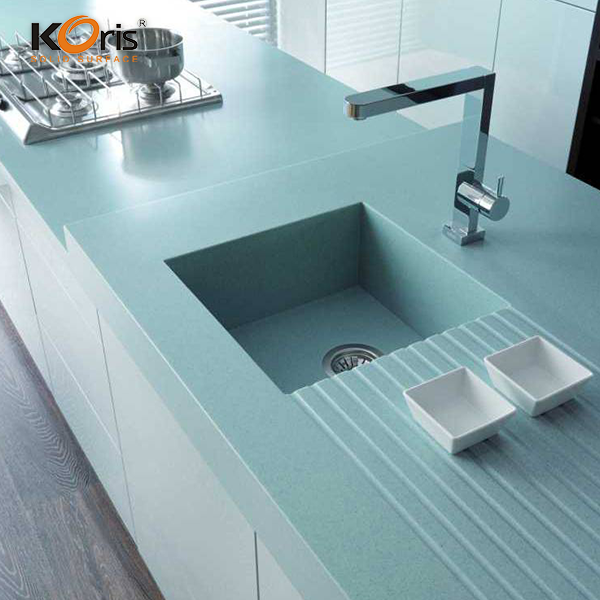 Кухонная раковина плит из акрилового камня с твердой поверхностью современного дизайна