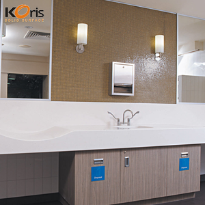 Твердая поверхность Koris легкая для того чтобы очистить акриловые панели каменной стены ванной комнаты