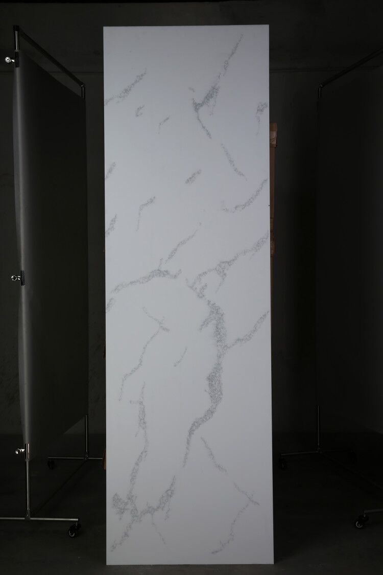 Calacatta Белые искусственные мраморные листы с твердой поверхностью HW6801